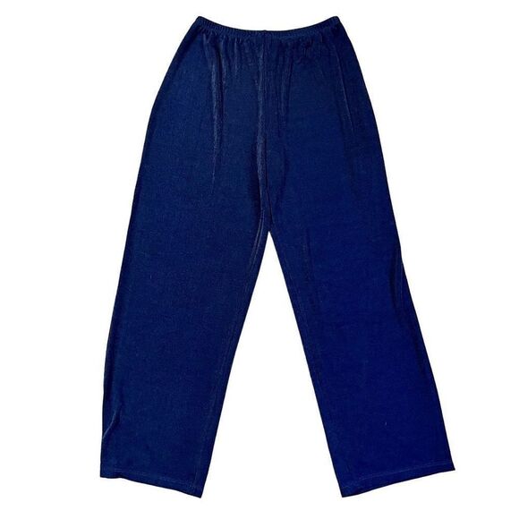 Carole Little Navy Stretch Dress Pants Large - Picture 1 of 9